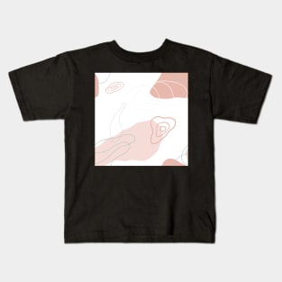 Pastel Topography Pattern Kids T-Shirt